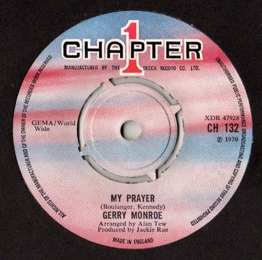 Gerry Monroe - My Prayer / I'll Be With You In Apple Blossom Time - laurelcanyonvinyl