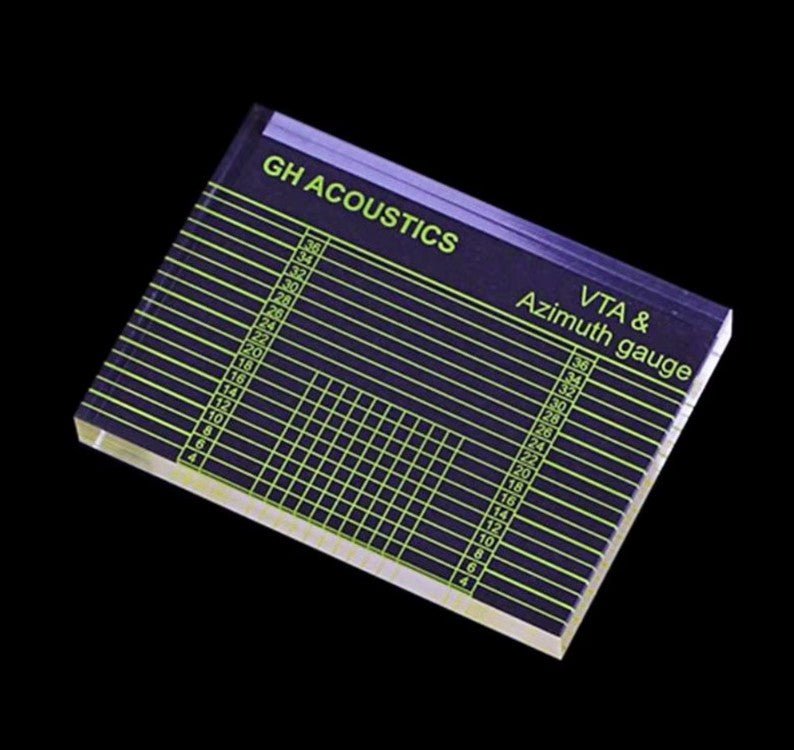 GH Acoustics VTA Azimuth Ruler Acrylic - laurelcanyonvinyl