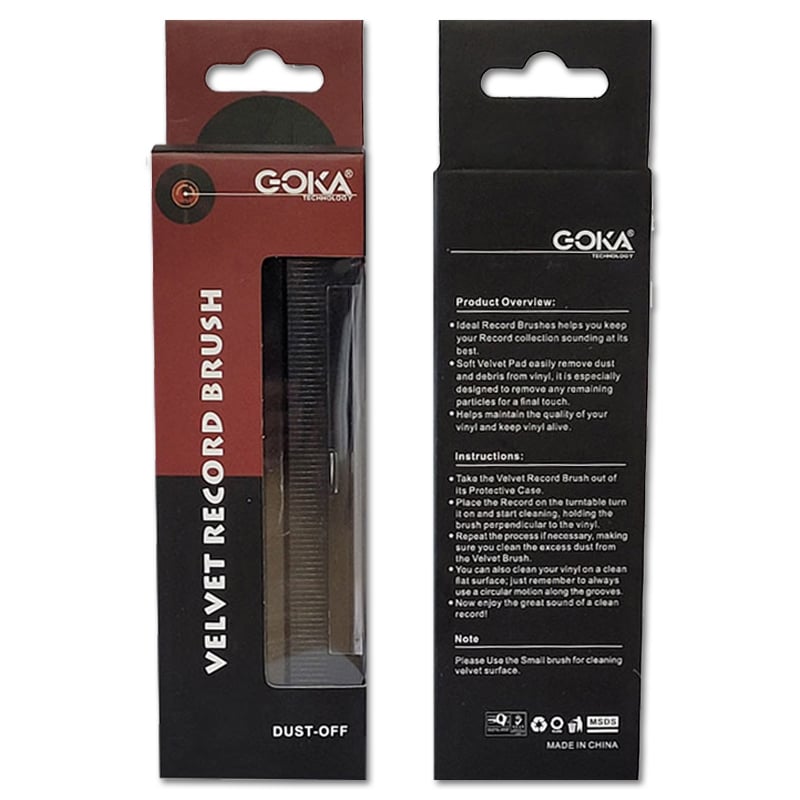 Goka 2 in 1 Velvet Anti-Static Brush Cleaner Kit - laurelcanyonvinyl