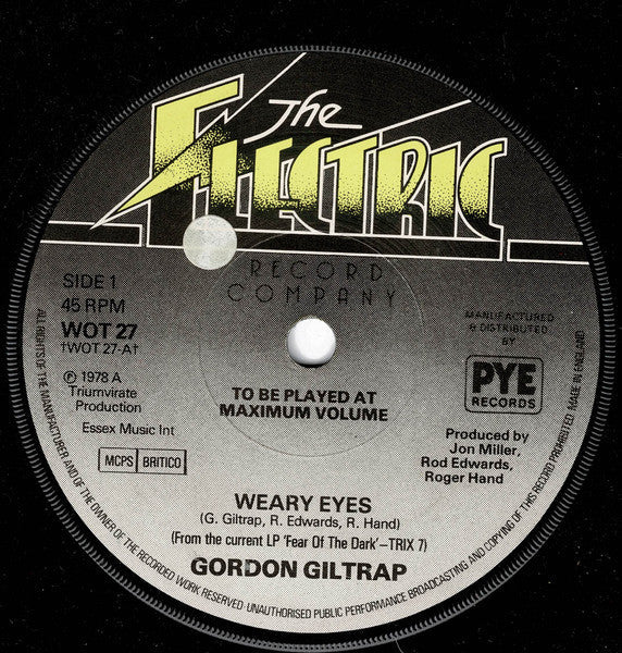 Gordon Giltrap - Weary Eyes - laurelcanyonvinyl