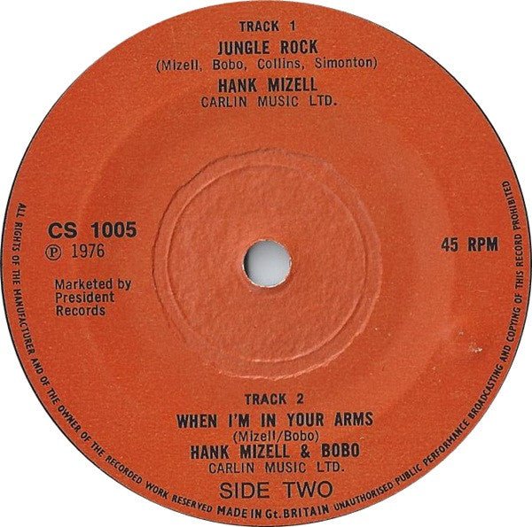 Hank Mizell - Jungle Rock - laurelcanyonvinyl