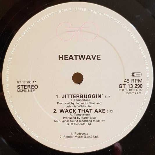 Heatwave – Jitterbuggin' [12", Single] - laurelcanyonvinyl