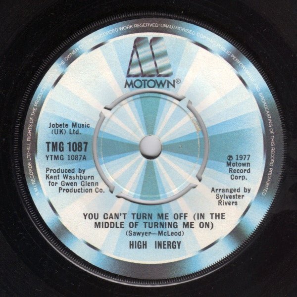 High Inergy - You Can't Turn Me Off (In The Middle Of Turning Me On) - laurelcanyonvinyl