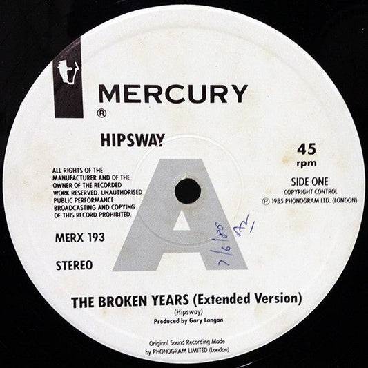 Hipsway - The Broken Years - laurelcanyonvinyl