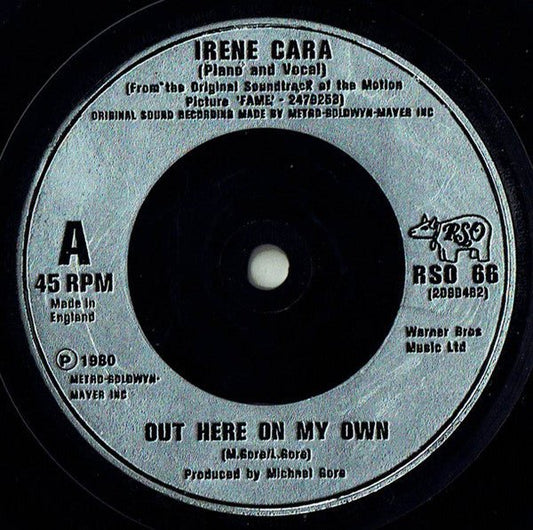 Irene Cara / Paul McCrane - Out Here On My Own / Is It Okay If I Call You Mine? - laurelcanyonvinyl