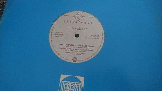 J. Blackfoot - What You Did To Me Last Night - laurelcanyonvinyl