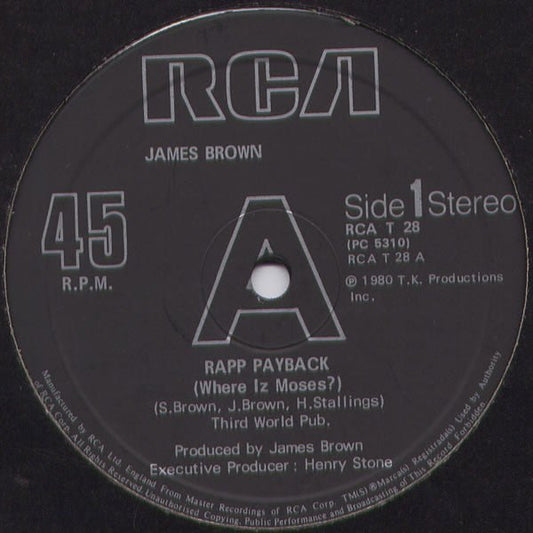 James Brown - Rapp Payback (Where Iz Moses?) - laurelcanyonvinyl