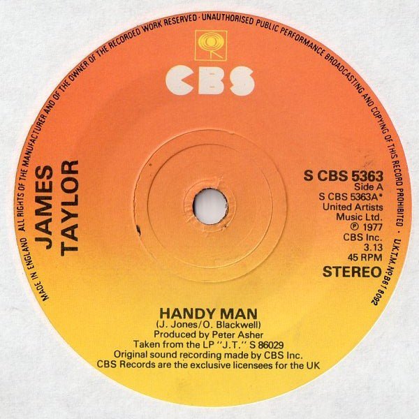 James Taylor (2) - Handy Man - laurelcanyonvinyl