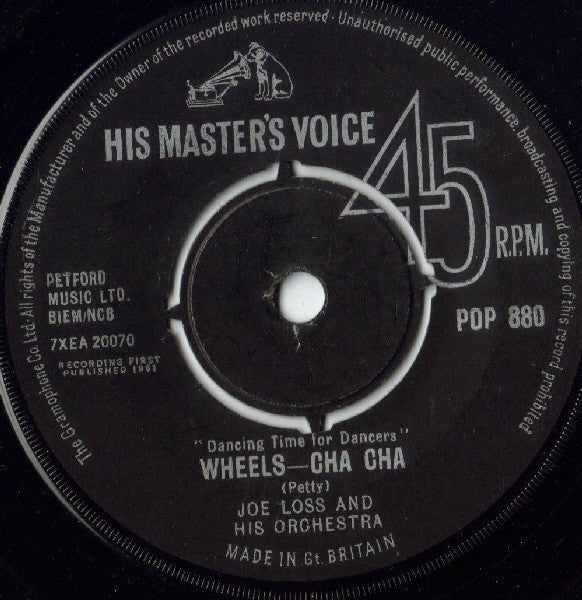 Joe Loss & His Orchestra - Wheels - Cha Cha - laurelcanyonvinyl