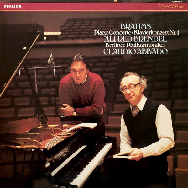 Johannes Brahms - Alfred Brendel - Claudio Abbado - Berliner Philharmoniker - Piano Concerto = Klavierkonzert Nr.1 - laurelcanyonvinyl