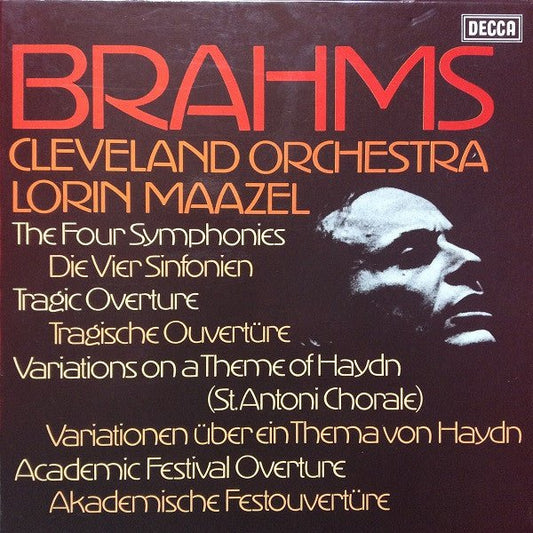 Johannes Brahms, The Cleveland Orchestra, Lorin Maazel - The Four Symphonies / Tragic Overture / Variations On A Theme Of Haydn / Academic Festival Overture - laurelcanyonvinyl