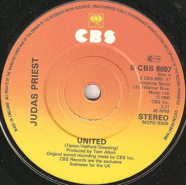 Judas Priest - United - laurelcanyonvinyl