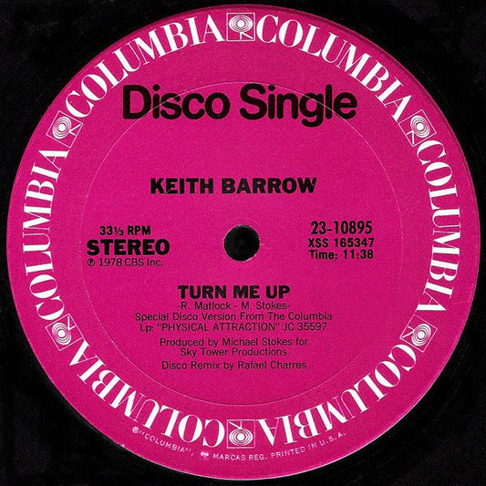 Keith Barrow - Turn Me Up - laurelcanyonvinyl