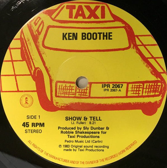 Ken Boothe / Sly & Robbie - Show & Tell / Rain From The Skies / You Have Caught Me - laurelcanyonvinyl