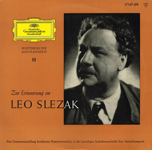Leo Slezak - Zur Erinnerung An Leo Slezak - laurelcanyonvinyl