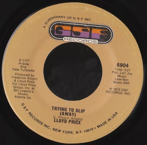 Lloyd Price - Trying To Slip (Away) / They Get Down - laurelcanyonvinyl