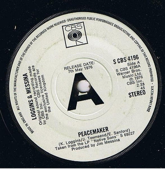 Loggins And Messina - Peacemaker - laurelcanyonvinyl