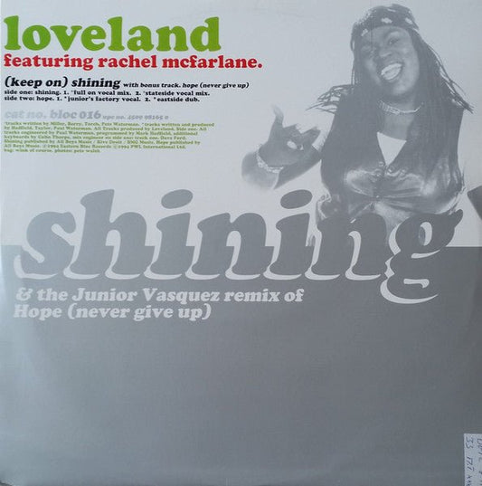 Loveland Featuring Rachel McFarlane - (Keep On) Shining / Hope (Never Give Up) - laurelcanyonvinyl