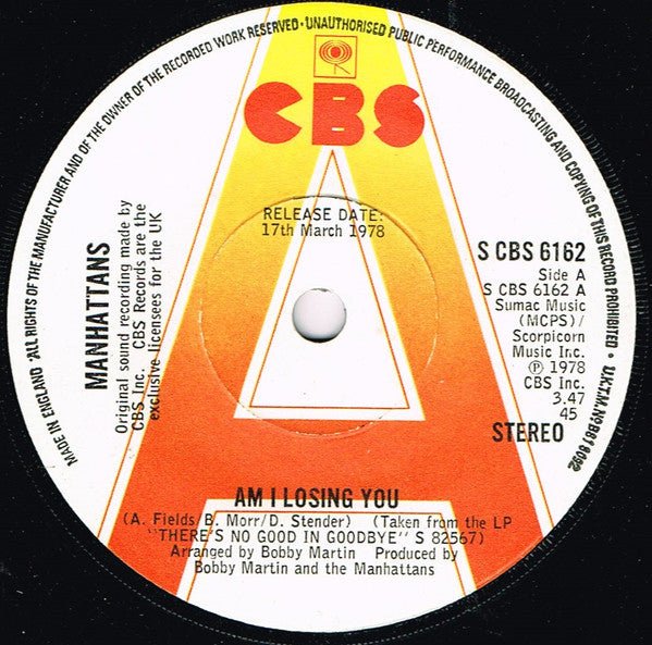 Manhattans - Am I Losing You - laurelcanyonvinyl
