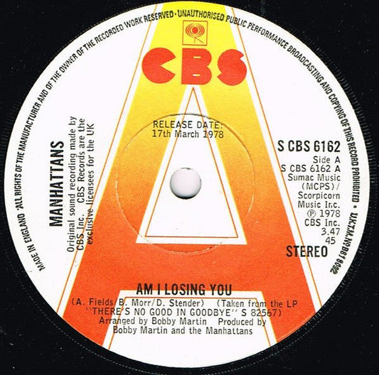 Manhattans - Am I Losing You - laurelcanyonvinyl