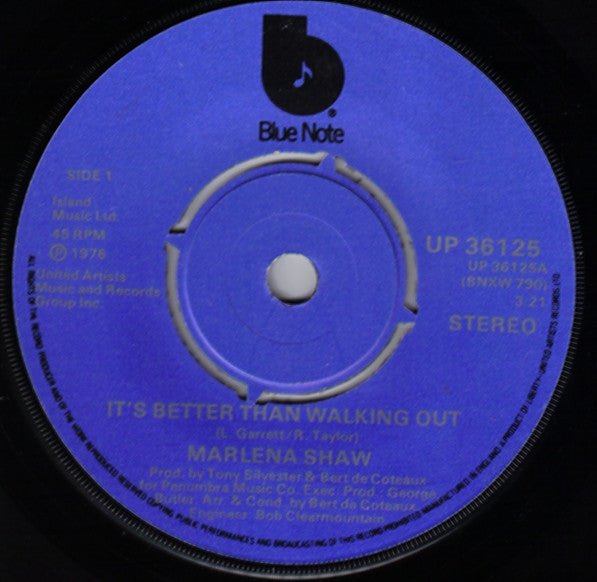 Marlena Shaw - It's Better Than Walkin' Out - laurelcanyonvinyl