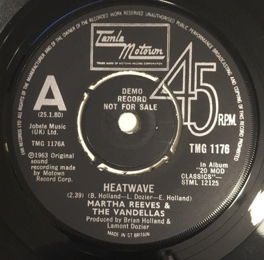 Martha Reeves & The Vandellas - Heatwave / Dancing In The Street - laurelcanyonvinyl