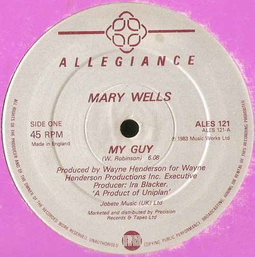 Mary Wells - My Guy - laurelcanyonvinyl