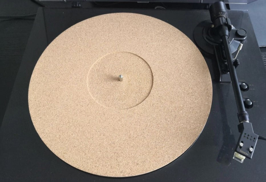 May Records 100% Natural Cork 12" Turntable Platter Mat - laurelcanyonvinyl