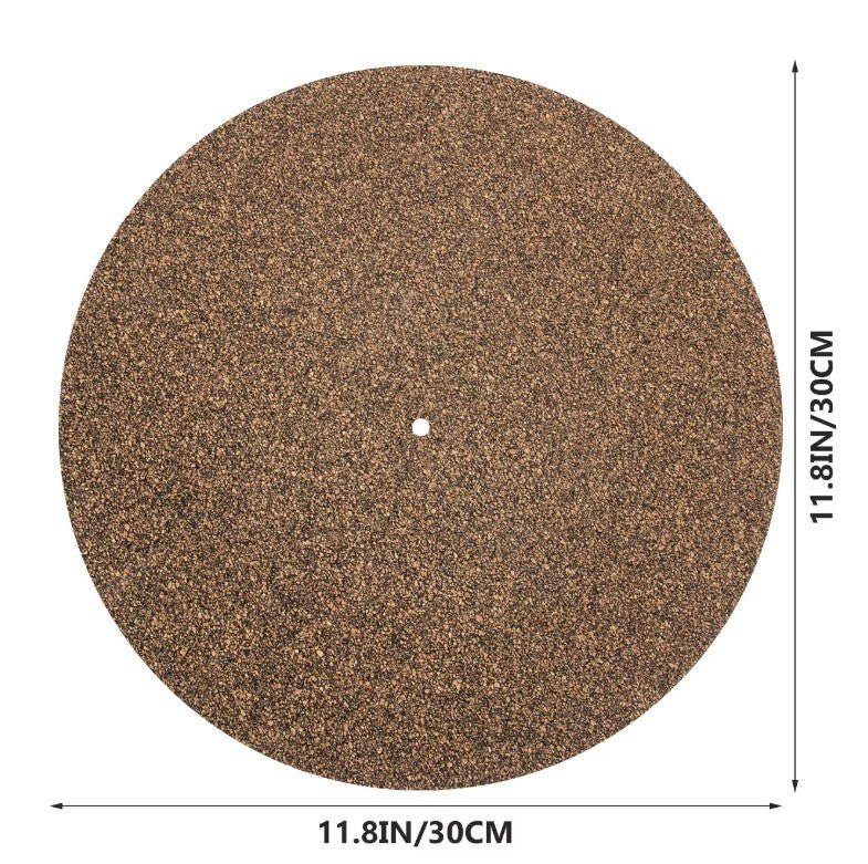 May Records 1mm Slimline Cork and Rubber 12" Platter Mat - laurelcanyonvinyl