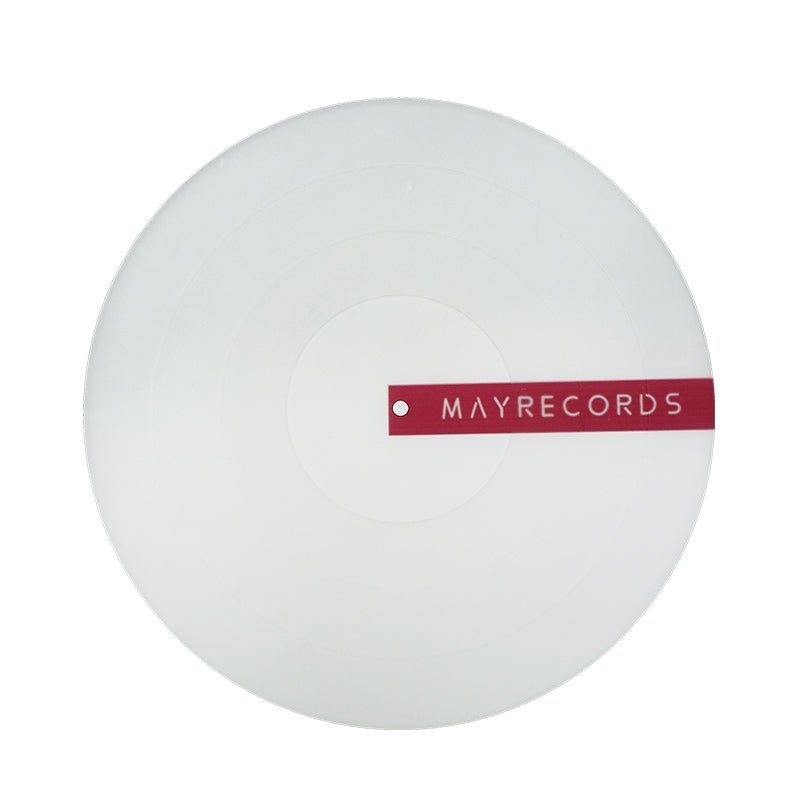 May Records 3mm Rubber 11" Turntable Mat w/ Label Recess CLEAR - laurelcanyonvinyl
