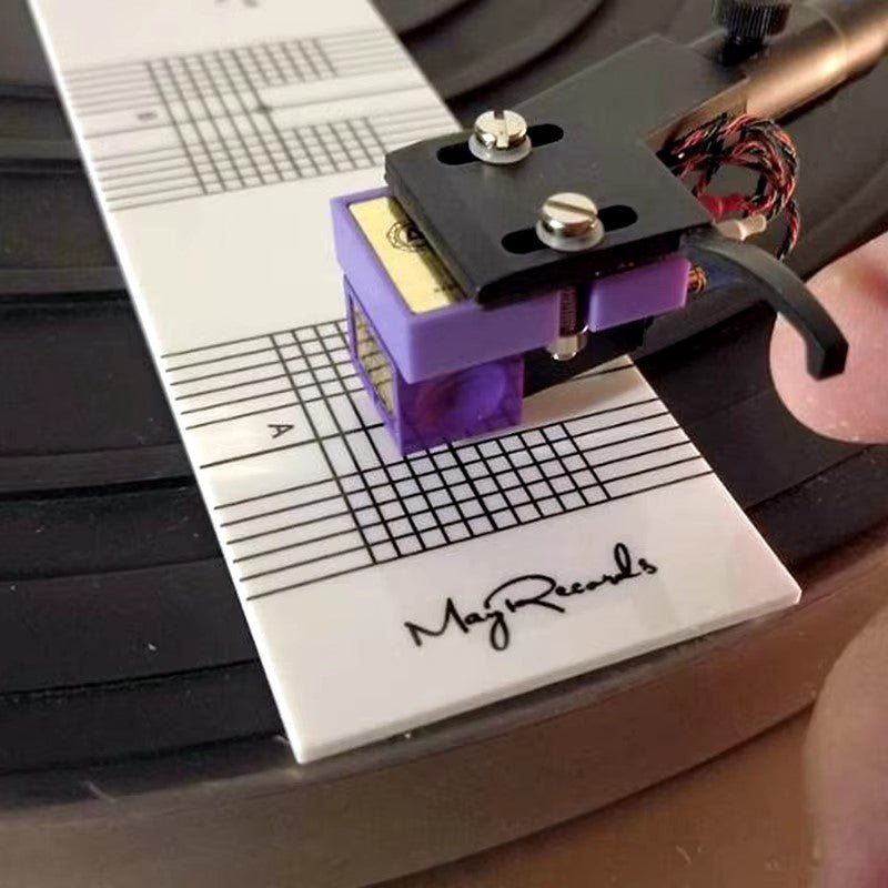 May Records Baerwald Turntable Alignment Protractor - laurelcanyonvinyl