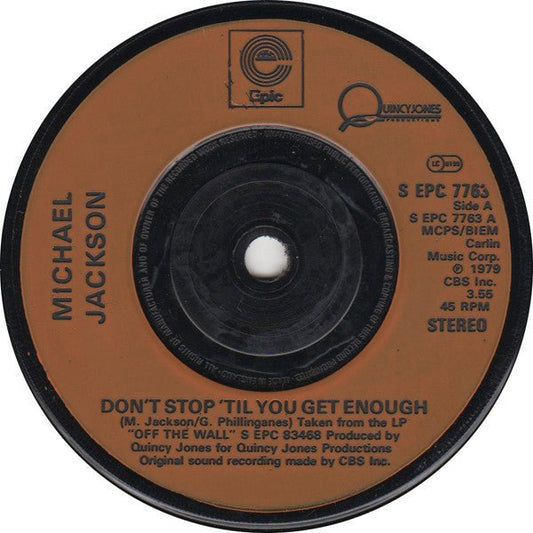 Michael Jackson - Don't Stop 'Til You Get Enough / I Can't Help It - laurelcanyonvinyl