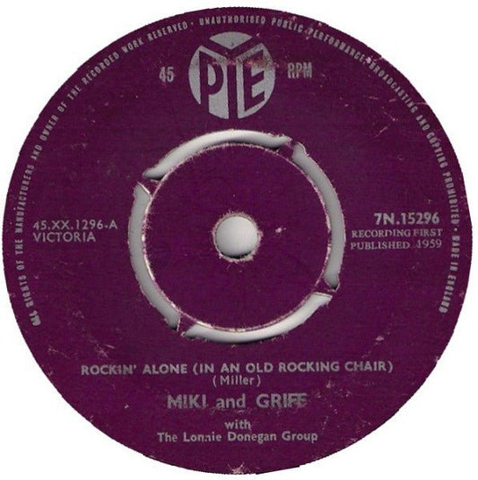 Miki & Griff With Lonnie Donegan's Skiffle Group - Rockin' Alone (In An Old Rocking Chair) - laurelcanyonvinyl