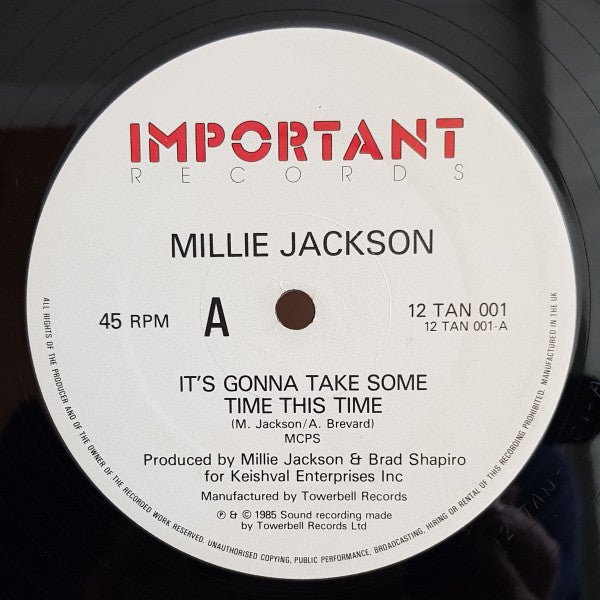 Millie Jackson - It's Gonna Take Some Time This Time / Kiss You All Over - laurelcanyonvinyl