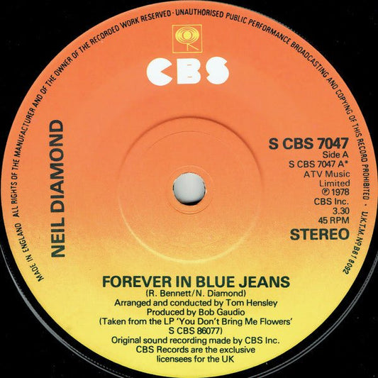 Neil Diamond - Forever In Blue Jeans - laurelcanyonvinyl
