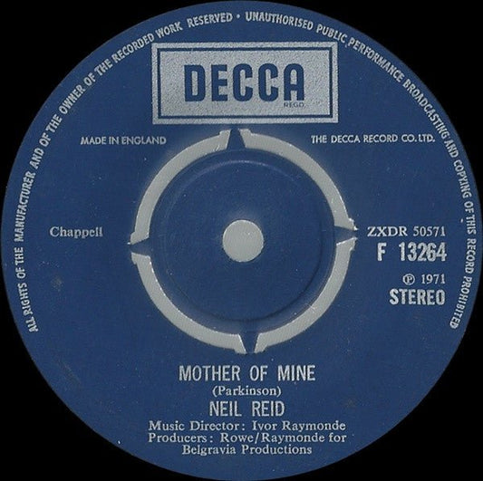 Neil Reid (3) - Mother Of Mine - laurelcanyonvinyl