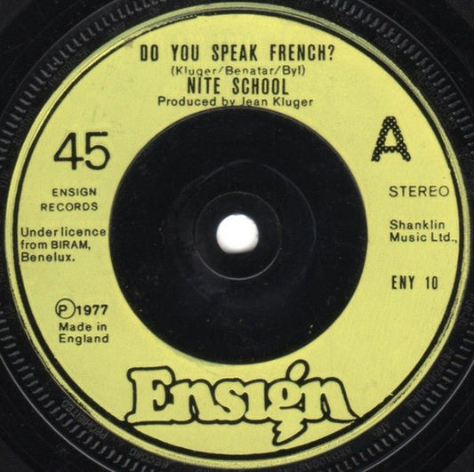 Night School (2) - Do You Speak French? - laurelcanyonvinyl