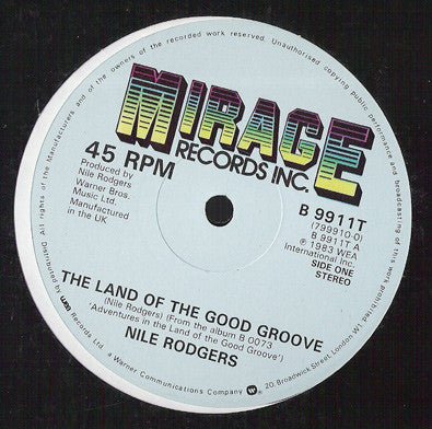 Nile Rodgers - The Land Of The Good Groove - laurelcanyonvinyl