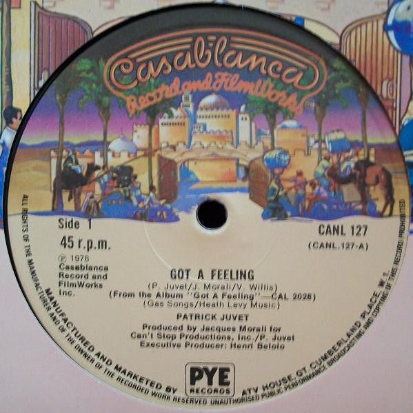Patrick Juvet - Got A Feeling - laurelcanyonvinyl