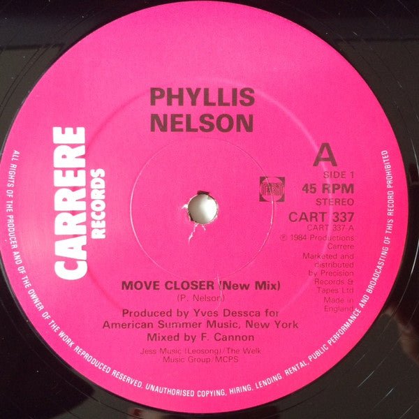 Phyllis Nelson - Move Closer (New Mix) - laurelcanyonvinyl