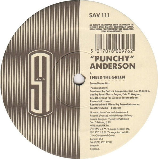 Punchy Anderson - I Need The Green - laurelcanyonvinyl