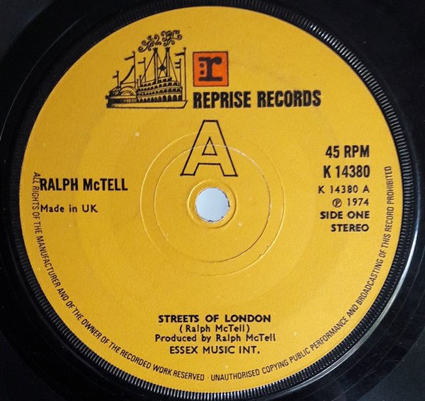 Ralph McTell - Streets Of London - laurelcanyonvinyl