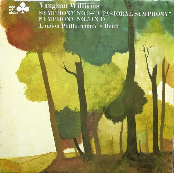 Ralph Vaughan Williams - London Philharmonic Orchestra, Sir Adrian Boult - Symphony No. 3 - 'A Pastoral Symphony' & Symphony No. 5 in D - laurelcanyonvinyl