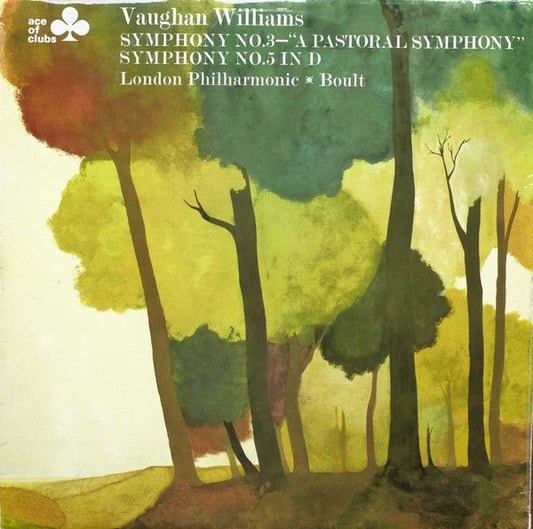 Ralph Vaughan Williams - London Philharmonic Orchestra, Sir Adrian Boult - Symphony No. 3 - 'A Pastoral Symphony' & Symphony No. 5 in D - laurelcanyonvinyl