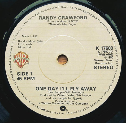 Randy Crawford - One Day I'll Fly Away - laurelcanyonvinyl