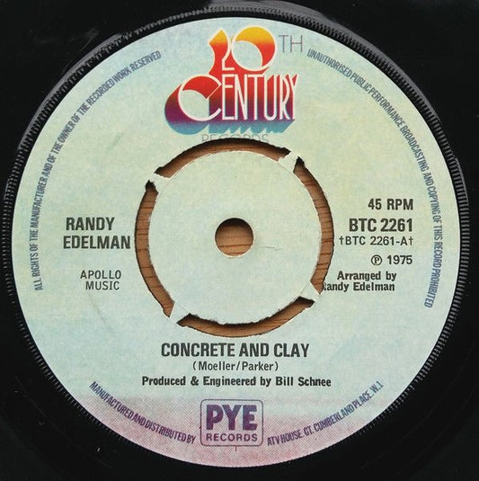 Randy Edelman - Concrete And Clay - laurelcanyonvinyl