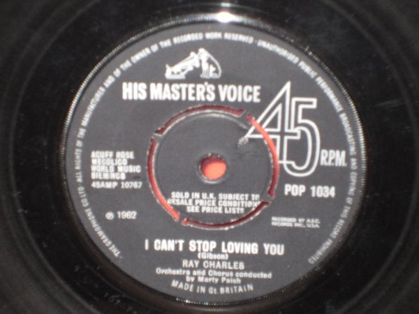 Ray Charles - I Can't Stop Loving You / Born To Lose - laurelcanyonvinyl