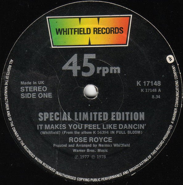 Rose Royce - It Makes You Feel Like Dancin' - laurelcanyonvinyl