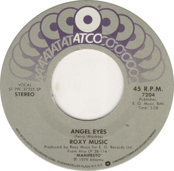 Roxy Music - Angel Eyes - laurelcanyonvinyl