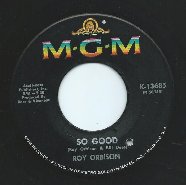 Roy Orbison - So Good - laurelcanyonvinyl